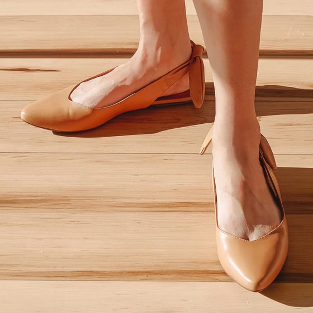 Leather Slingback flats